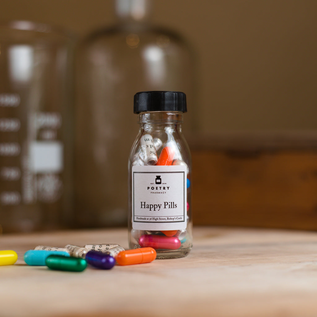 Happy Pills (Large)-The Poetry Pharmacy