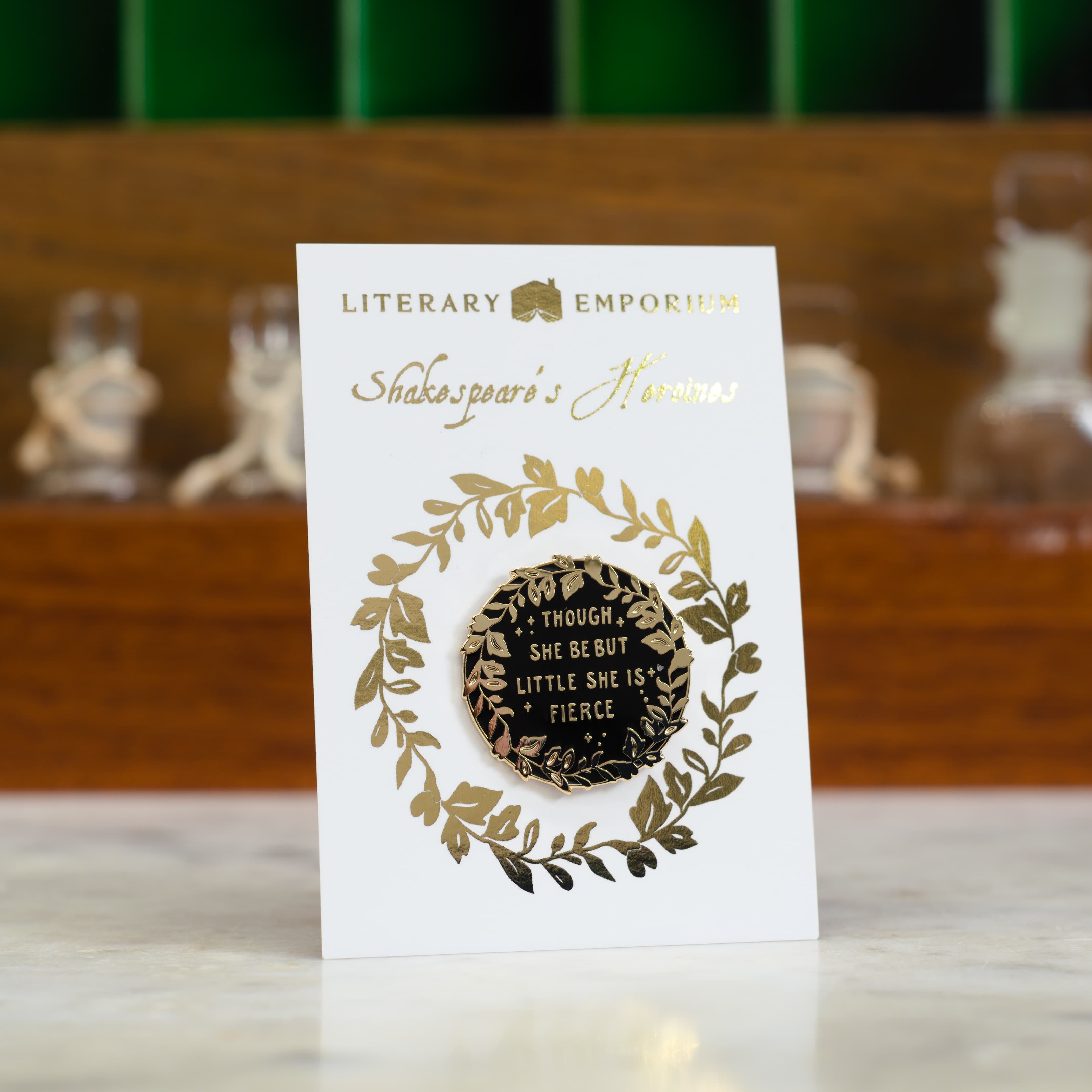 Hermia 'She is Fierce' Enamel Pin - Shakespeare's Heroines Collection