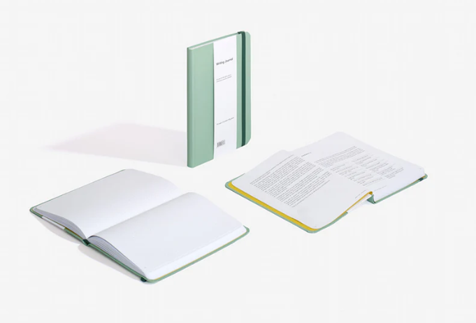 Writing Journal - Sage-Stationery-The Poetry Pharmacy