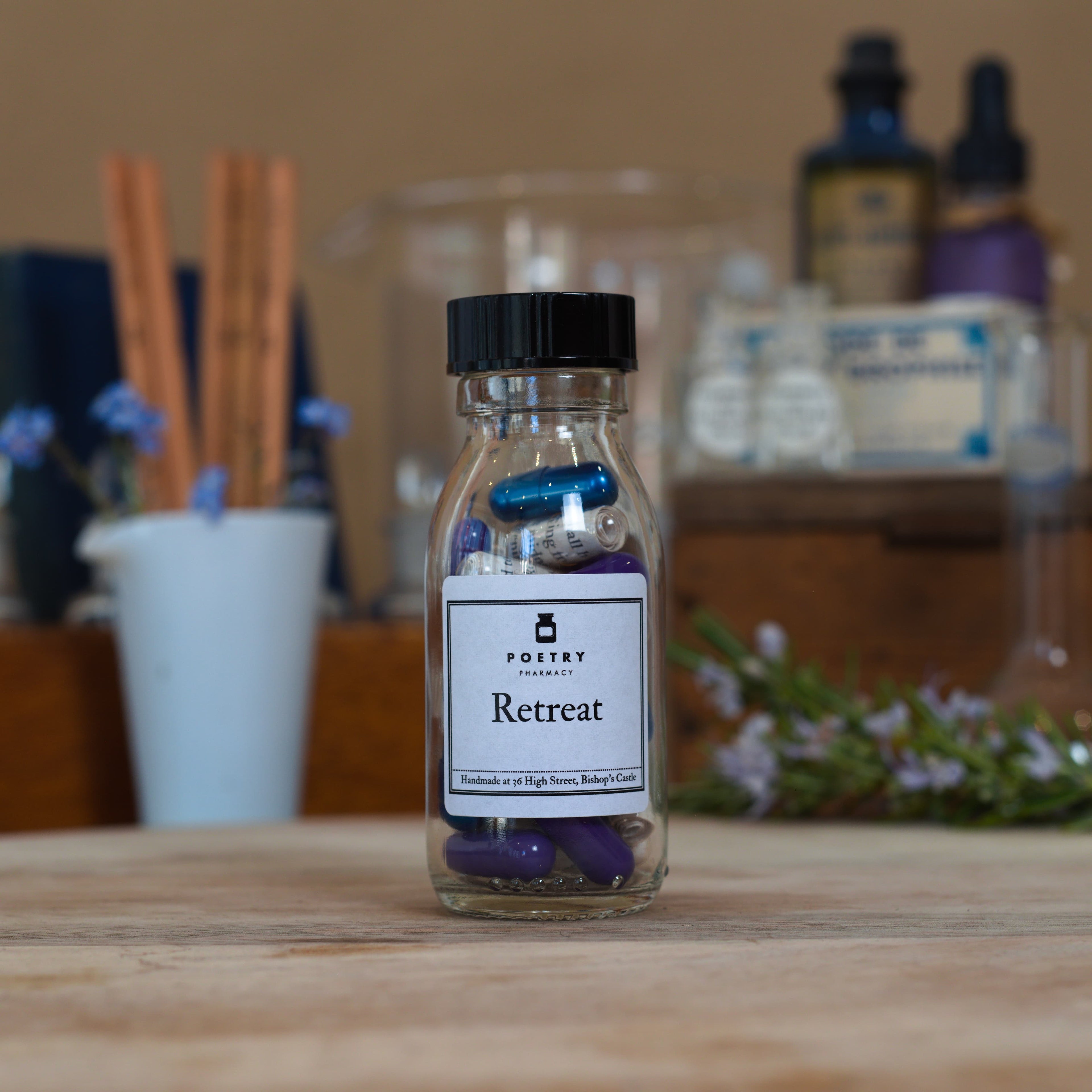 Retreat Pills-Poetry-The Poetry Pharmacy